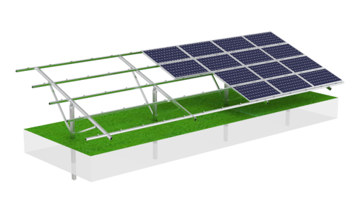 Single Pile Design Ground Mounting Soluion